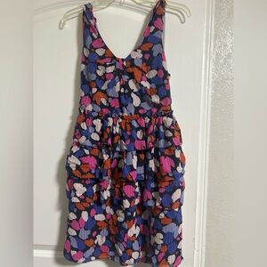 Marc By Marc Jacobs Silk Tiered Sleeveless Dress